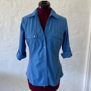 Zac and Rachel Collared Blue Button Up